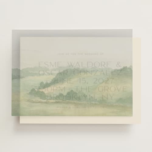 This is a meadow vellum overlays with standard by Elly called the vow printing on translucent vellum in overlay