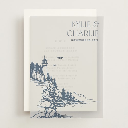 This is a periwinkle vellum overlays with standard by Tennie and Co. called the cliff printing on translucent vellum in overlay