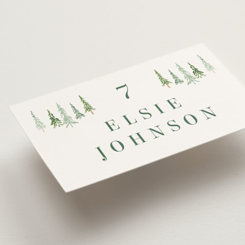 This is a meadow wedding place cards with standard by Petra Kern called plain air printing on signature in placecard