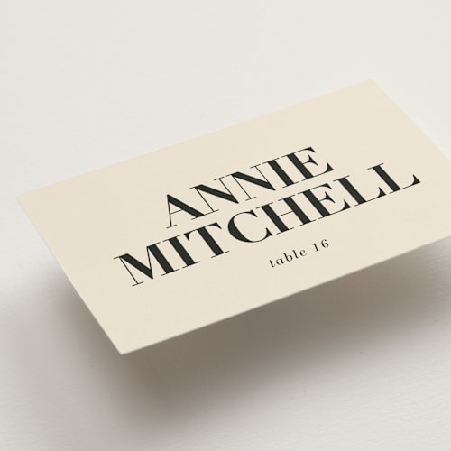This is a daisy wedding place cards with standard by Baumbirdy called sealed printing on signature in placecard