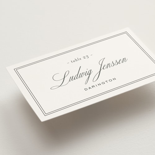 This is a sugar wedding place cards with standard by chocomocacino called ris al’amande printing on signature in placecard