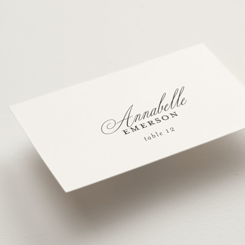 This is a classique wedding place cards with standard by Design Lotus called from this moment on printing on signature in placecard