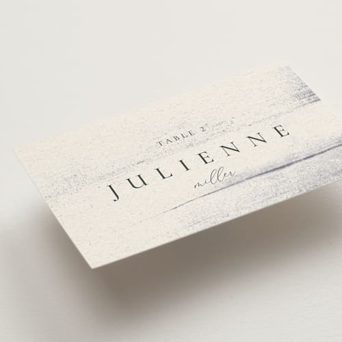 This is a horizon wedding place cards with standard by Sumak Studio called stillness printing on signature in placecard