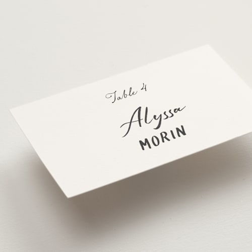 This is a cloudy wedding place cards with standard by Sherley Ferreira called southern soul printing on signature in placecard