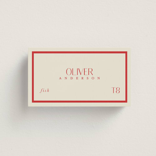 This is a wine wedding place cards with standard by Lucrecia Caporale called classic love printing on signature in placecard