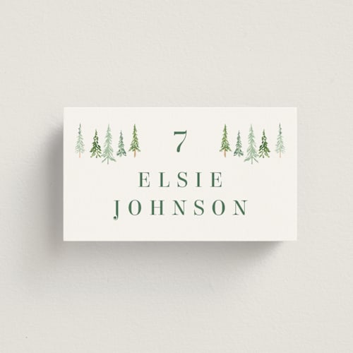 This is a meadow wedding place cards with standard by Petra Kern called plain air printing on signature in placecard