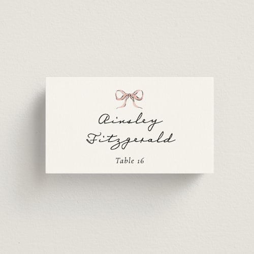 This is a forest wedding place cards with standard by Jackie Crawford called hand illustrated garden gate printing on signature in placecard