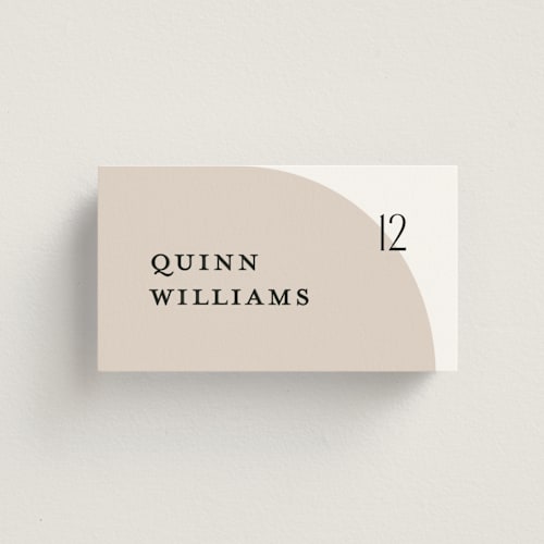 This is a cloud wedding place cards with standard by Pixel and Hank called merge printing on signature in placecard