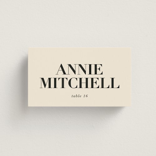 This is a daisy wedding place cards with standard by Baumbirdy called sealed printing on signature in placecard