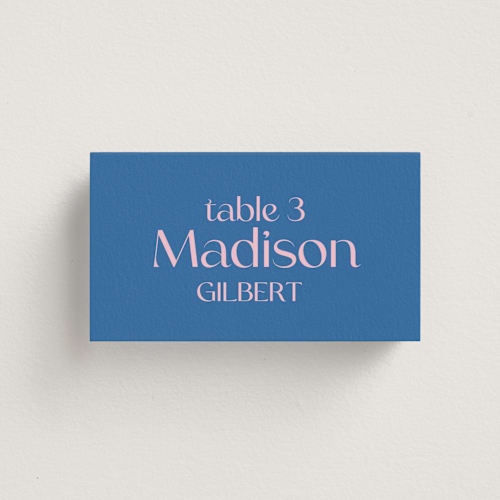 This is a marseille wedding place cards with standard by Claudia Orengo called connected printing on signature in placecard
