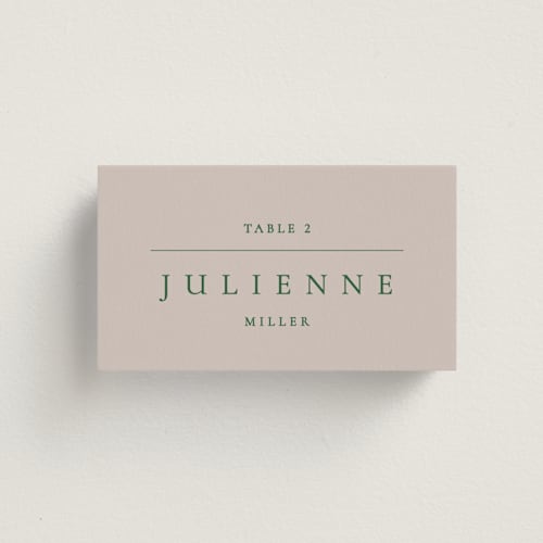 This is a vineyard wedding place cards with standard by Sumak Studio called wellness printing on signature in placecard