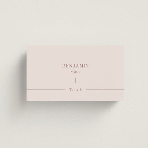 This is a romance wedding place cards with standard by Kristin Oliversen called together printing on signature in placecard
