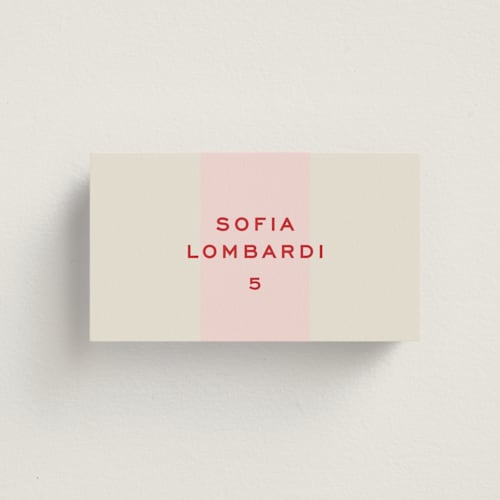 This is a fragola wedding place cards with standard by Megan Davis called campania printing on signature in placecard