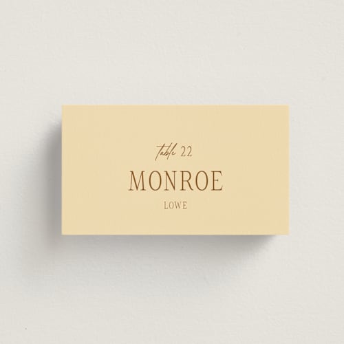 This is a bark wedding place cards with standard by Jen Ramsey called classic and floral printing on signature in placecard