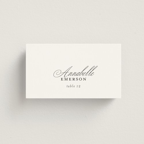 This is a classique wedding place cards with standard by Design Lotus called from this moment on printing on signature in placecard