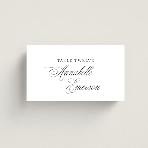 This is a classique wedding place cards with standard by Design Lotus called best is yet to come printing on signature in placecard