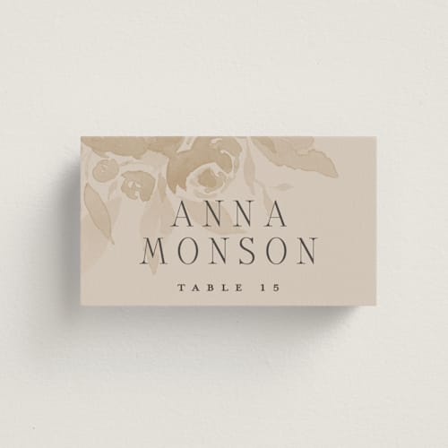 This is a cotton wedding place cards with standard by Erin L. Wilson called city center printing on signature in placecard