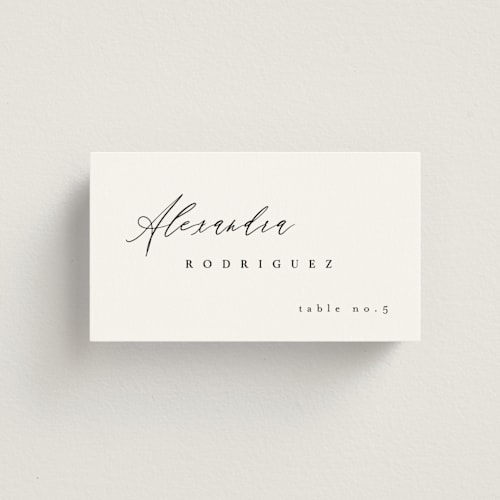 This is a classic wedding place cards with standard by Kelly Schmidt called corison printing on signature in placecard