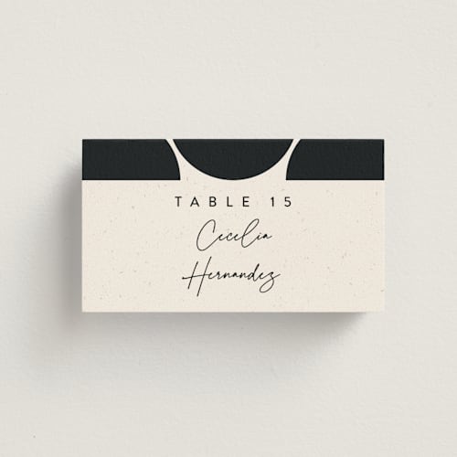 This is a shadow wedding place cards with standard by Carly Reed Walker called kenai printing on signature in placecard