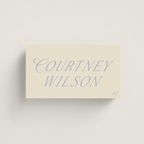 This is a ocean wedding place cards with standard by Baumbirdy called luxe printing on signature in placecard