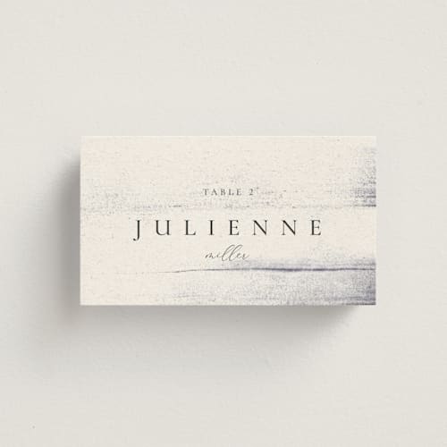 This is a horizon wedding place cards with standard by Sumak Studio called stillness printing on signature in placecard