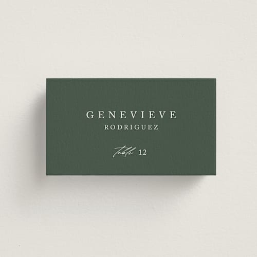This is a ivy wedding place cards with standard by Kelly Schmidt called astoria printing on signature in placecard