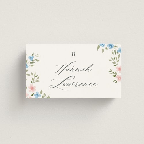 This is a spring wedding place cards with standard by Petra Kern called disney's once upon in a dream printing on signature in placecard