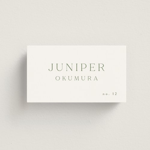 This is a clover wedding place cards with standard by Kelly Schmidt called victoria printing on signature in placecard