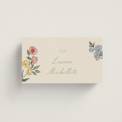 This is a low country wedding place cards with standard by Chris Griffith called a wedding in low country printing on signature in placecard