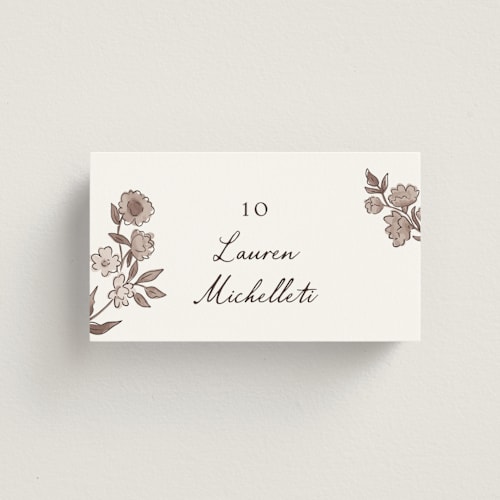 This is a siena wedding place cards with standard by Chris Griffith called a wedding in low country printing on signature in placecard