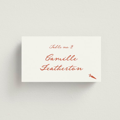 This is a verona sunset wedding place cards with standard by Benita Crandall called the classic printing on signature in placecard