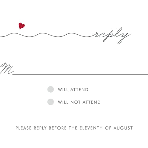 This is a red hot rsvp postcards by Kim Dietrich Elam called love connection printing on signature in postcard