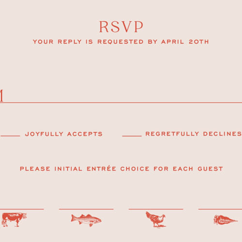 This is a verona sunset rsvp postcards with standard by Megan Davis called racquet printing on signature in postcard