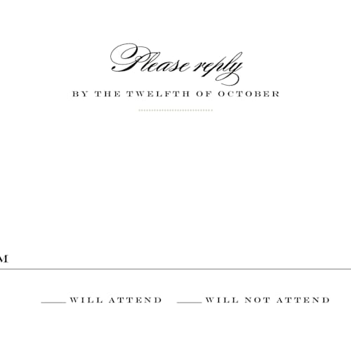 This is a crisp black rsvp postcards by danielleb called charming go lightly printing on signature in postcard