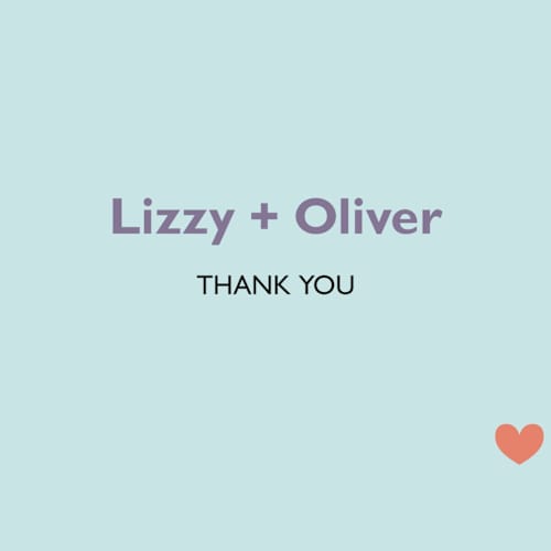 This is a lilac haze thank you postcards by leslie hamer called destination printing on signature in postcard