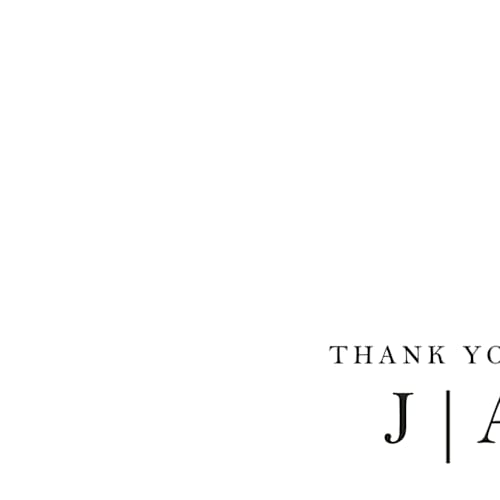 This is a sea salt thank you postcards by Snow and Ivy called sophistotype printing on signature in postcard