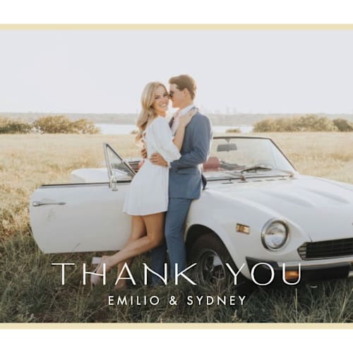 This is a lemon thank you postcards by Ellen Schlegelmilch called palmetto printing on signature in postcard