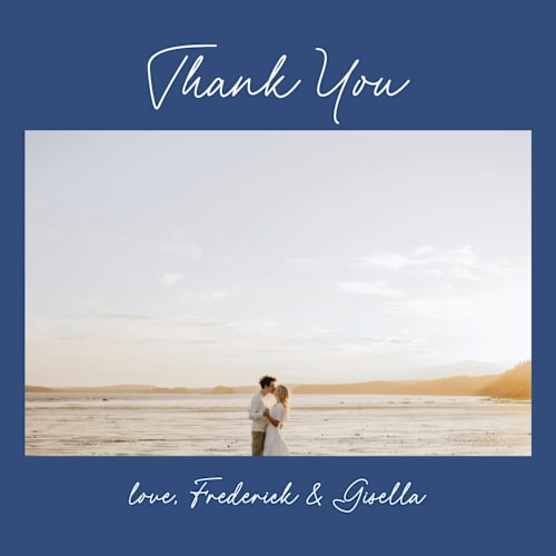 This is a santorini thank you postcards by chocomocacino called strazzate printing on signature in postcard