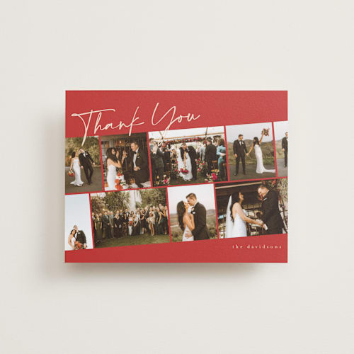 This is a apple wedding thank you cards with standard by Iveta Angelova called highlights printing on recycled smooth signature in standard