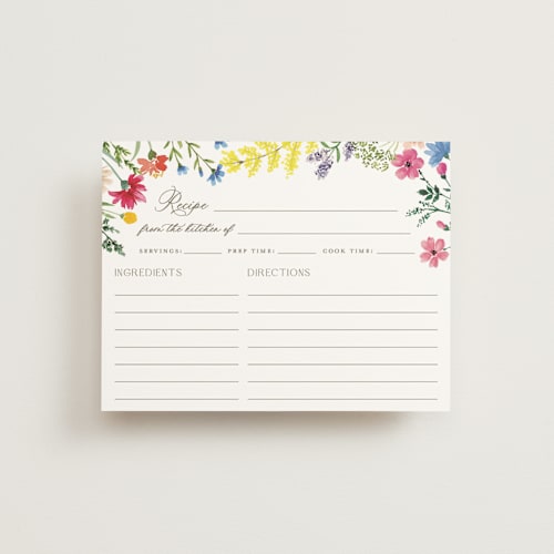 This is a garden bridal shower insert cards with standard by Yaling Hou Suzuki called the conservatory printing on signature in standard