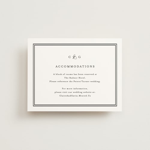 This is a tuxedo enclosure cards with standard by Carolyn MacLaren called timeless together printing on signature in standard