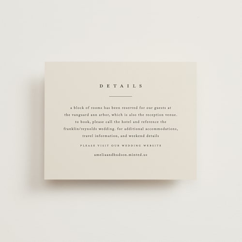 This is a dove enclosure cards with standard by Amy Kross called white oak printing on signature in standard