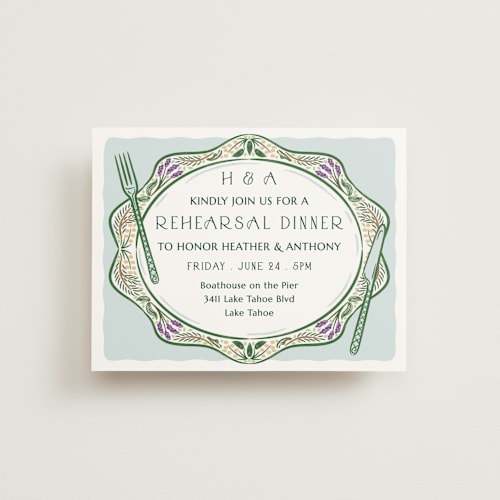 This is a spruce reception cards with standard by Paper Sun Studio called sierra printing on signature in standard