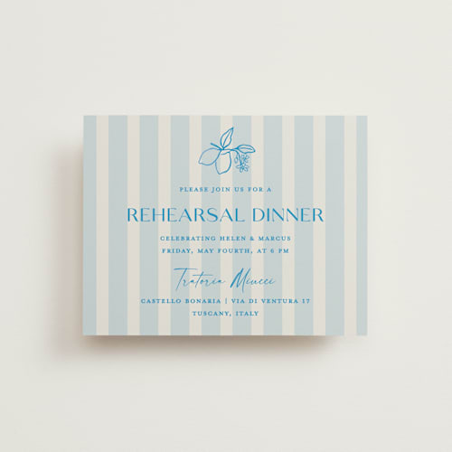 This is a ocean reception cards with standard by Pati Cascino called mediterraneo printing on signature in standard