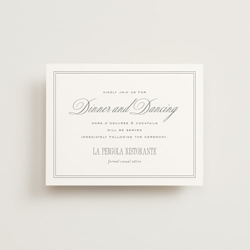 This is a sugar reception cards with standard by chocomocacino called ris al’amande printing on signature in standard