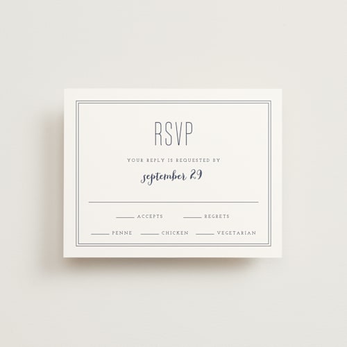 This is a marine rsvp postcards by Sandra Picco Design called down by the sea printing on signature in postcard