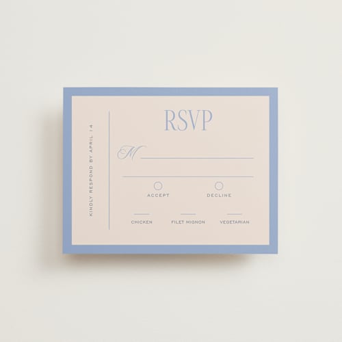 This is a canopy rsvp cards with standard by Pixel and Hank called threaded printing on signature in standard