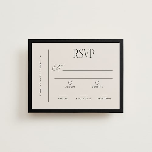This is a suit rsvp cards with standard by Pixel and Hank called threaded printing on signature in standard