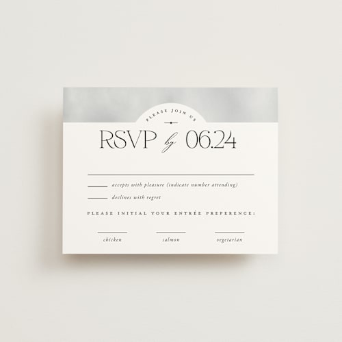 This is a cloud rsvp cards with standard by Heather Schertzer called panoramic printing on signature in standard