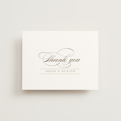 This is a silk thank you postcards by chocomocacino called valencay printing on signature in postcard